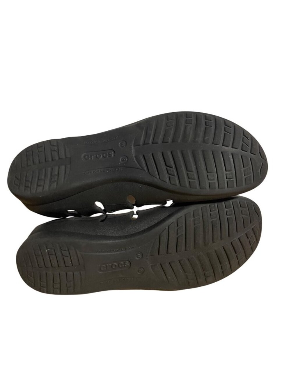 Crocs Black Crocs Springi Flats Womens Size 8 Lightweight Durable Balletcore - Picture 3 of 12